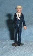 Vintage Lead Johillco  "Man In Straw Hat" Very Good Cond. Free Shipping Lot D