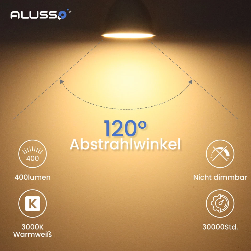 1/4/10x LED GU10 Leuchtmittel 5W 7W Energiesparend Spot Strahler Glühbirne 230V - Bild 3 von 4