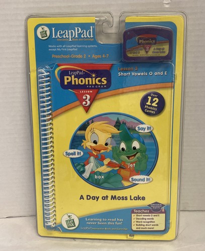 LeapPad Phonics Lesson 3 A Day At Moss Lake Over 12 Phonics Games