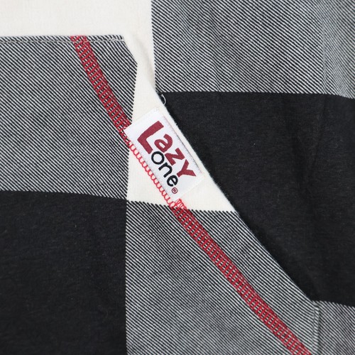 Lazy One Pajamas Womens Large Extra Large Plaid Sleep Hoodie Cozy Warm Pullover - Picture 8 of 11