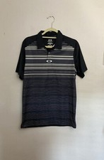 Oakley Polo Shirt Mens Small Black Short Sleeve Regular Fit Golf