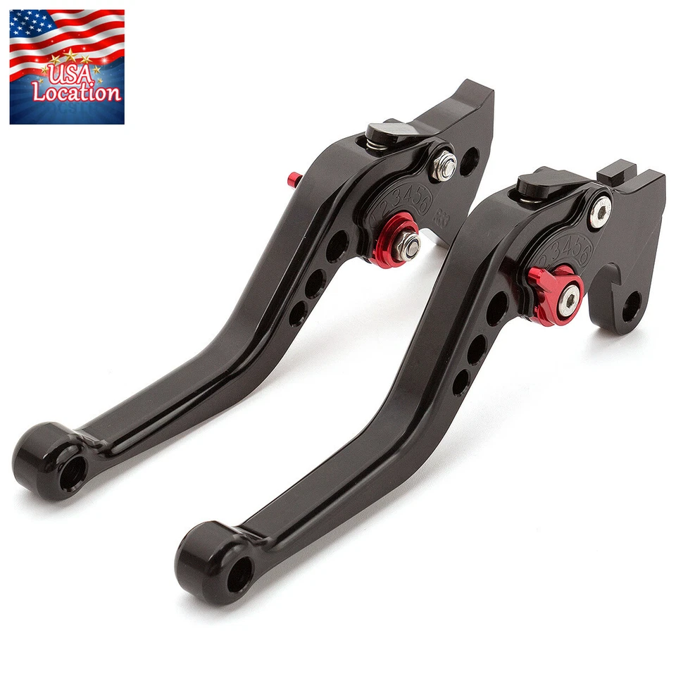 For Yamaha FJ-09 MT-09 MT09 Tracer 2015-2020 Brake Clutch Levers CNC Grips Short - Image 2 of 4