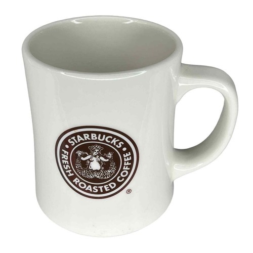 VTG 2008 STARBUCKS MUG Original Full Siren Mermaid Double Logo Green Brown 16oz - Picture 7 of 8