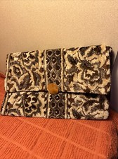 Vintage Handmade Original Tapestry Clutch Bag
