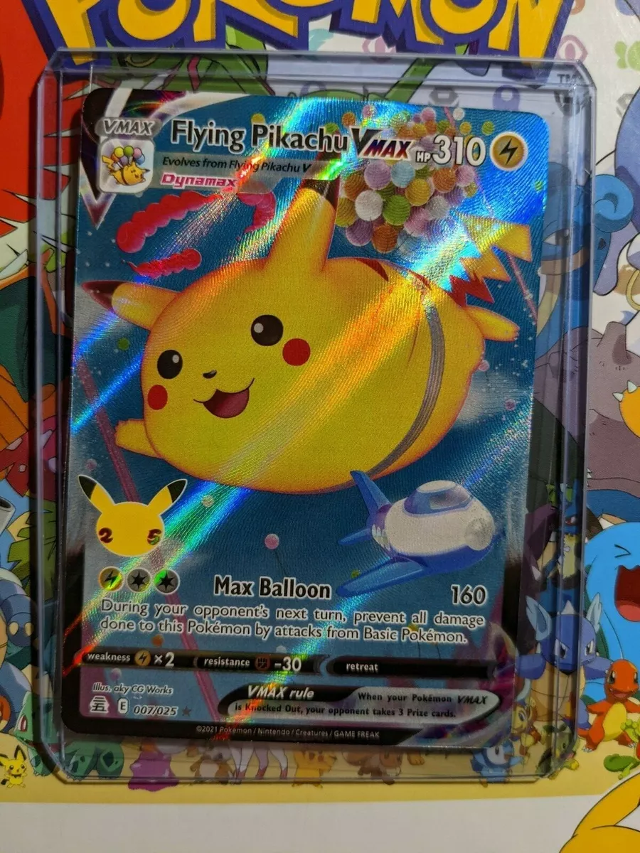 Pikachu Voador V - Flying Pikachu V - Celebrações - 006/025 - Ultra Rara -  ORIGINAL COPAG POKÉMON TCG - Português