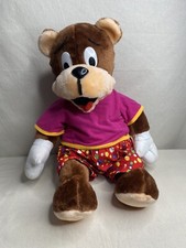 Peluche orsacchiotto marrone peluche colorato maculato pantaloncini berretto 23" coccolone