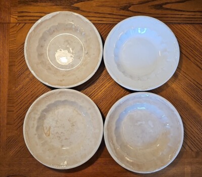4 Ironstone Edward Pearson Cobridge Wheat  Soup Plate 9 ''
