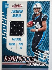 2024 Absolute Football Jonathon Brooks War Room Materials RC /199 Panthers