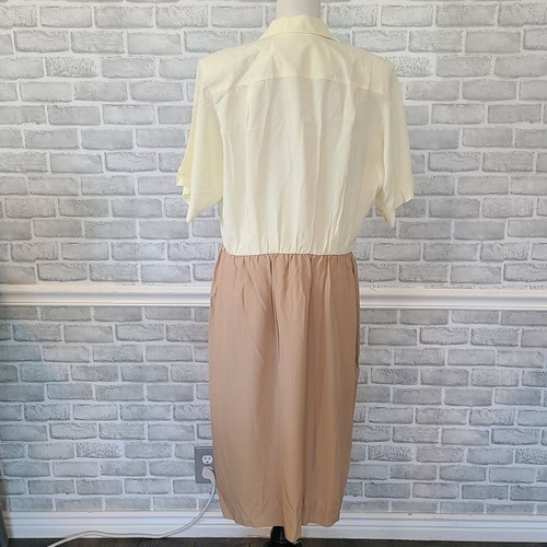 Vintage 80s Leslie Fay Dress Jacket Set Outfit NEW 18 Made in USA Office Career - Picture 4 of 8