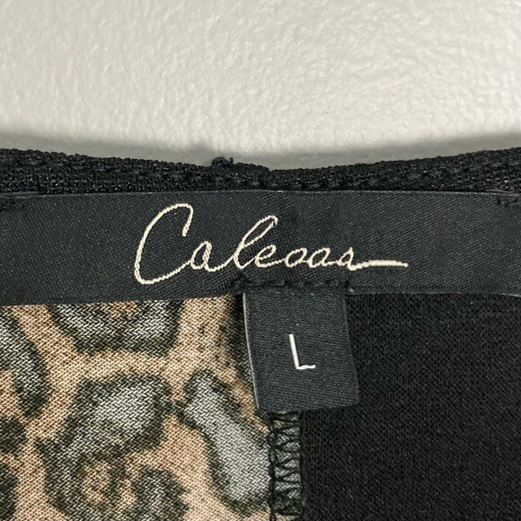 Calessa Patchwork Split V-Neck Ruffled Sleeve Top… - image 8