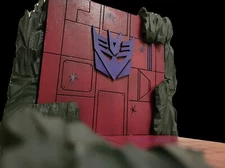 Custom Diorama Transformers Deceptico Masterpiece MP 3rd party display