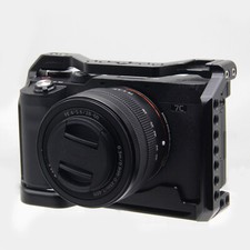 For Sony A7C Cage Rig Nato Rail Arca Swiss Plate Hand Grip Aluminum