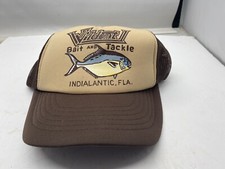 Vintage Wildcat Bait Tackle Indialantic, FL Mesh Snapback Trucker Cap Hat NOS