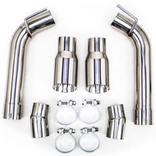 For Camaro 10-15 V6 3 Dual Axle Back Flowmaxx Straight Pipe Exhaust Kit System