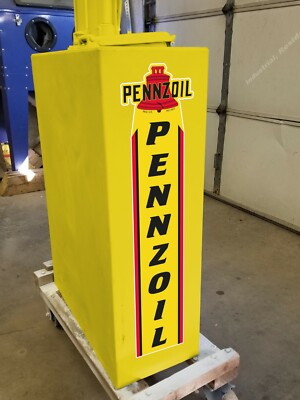 25'' X 6'' Pennzoil Motor Oil Gas Oil Vinyl Decal Lubester Sides Oil Pump Lubster