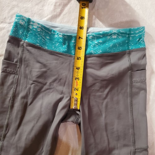 Ivivva Lululemon Rhythmic Capri Tight *Pockets - Grey Fog - Size Girls 14 / XL - Picture 4 of 15