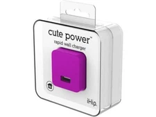 iHip Cute Power Slim Rapid USB/AC Wall Charger - pink, *NEW* *FREE Ship*
