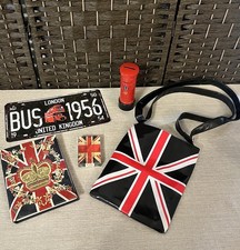 London England Decor Lot Union Jack Bag Address Book Playing Cards