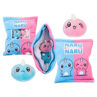Naru 6 Stück Stofftier Plüschtier rosa