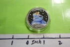 CINDERELLA AND PRINCE CHARMING ENAMEL DISNEY CLASSIC MOVIES NICKEL COIN RARE 1CO