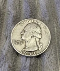 1952-D Washington Quarter, 90% Silver, Circulated Denver Mint Coin