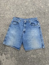 Vintage 90s Y2K Nice Fade Wrangler Silver Edition Denim Shorts Jorts 35 Tag 38 