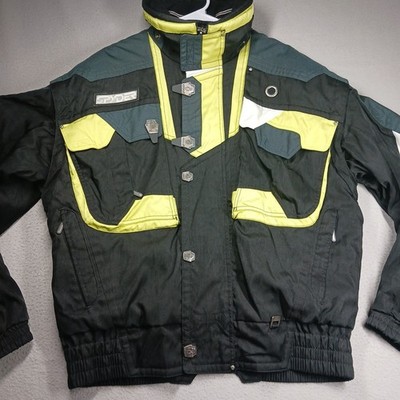 SPYDER Vtg L ENTRANT GII THINSULATE CONVERTIBLE SKI JACKET Heavy Hideaway Hood