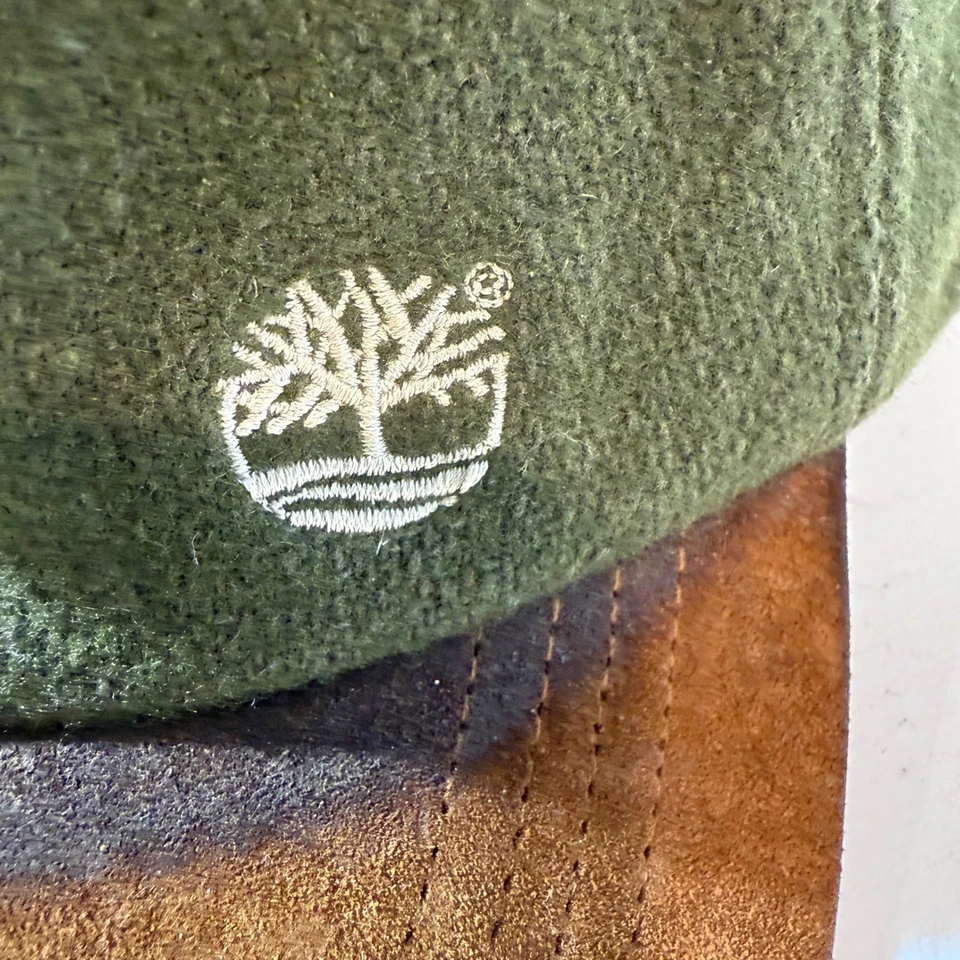 Gorra de béisbol vintage Timberland Weathergear mezcla de lana gamuza verde hecha en EE. UU. Foto 3 de 4