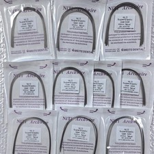 50 Packs Arcos de Dental Ortodoncia Redondos Niti Arco de Alambre Su Arch Wire