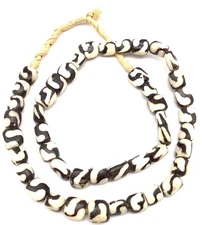 Beads Africa Kenya  Batik caramel  Bone African Trade Beads