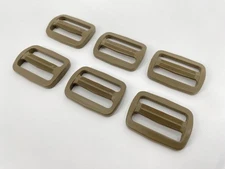 SET OF 6 ITW 1.5" Tri glide Sliplock Strap Adjust Military Buckle Sling TAN 