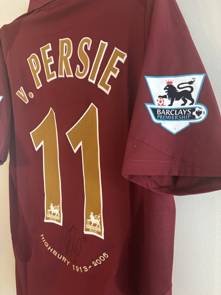 Robin van Persie Signed Shirt EXACT PROOF JERSEY ARSENAL 05 06