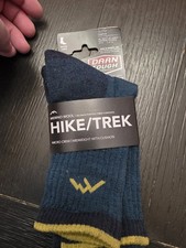 Darn Tough Hike/Trek Merino Wool Boot Sock Large Unisex 1403 Eclipse   