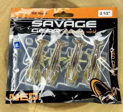 Savage Gear Ned Craw 2 1/2'', Bass Fishing, Factory Direct! Free Shipping!