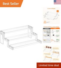 Lifewit 12 Inch Perfume Stand Organizer, 3 Tier Plastic Display Riser for Makeup