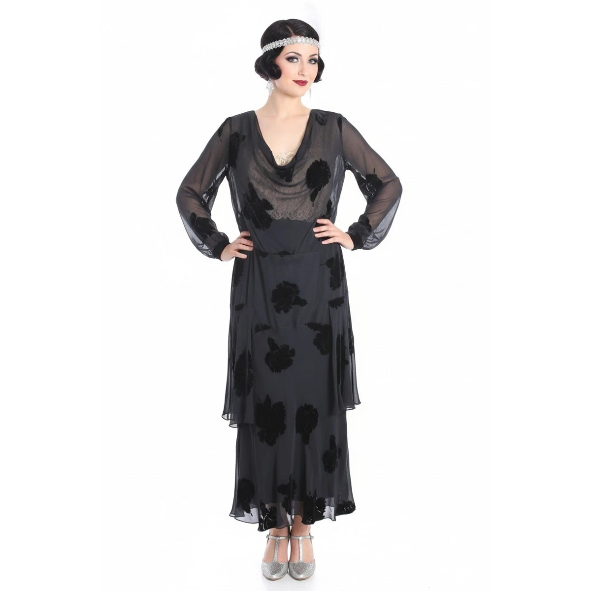 sachin and babi light blue dress Vintage Dresses Cocktail 1920s Decade for sale