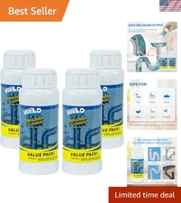 4-Piece Wild Tornado Cleaner Powder - Unclogs Kitchen & Bathroom Pipes Instantly
