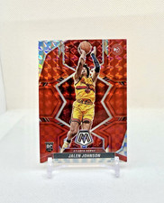 JALEN JOHNSON RC RED MOSAIC — 2021-22 Panini Mosaic #228 Atlanta Hawks