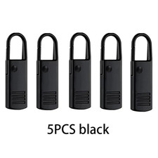 5Pcs Black Detachable Zipper Pull, Replacement Zipper Accs for Jeans  Backpack