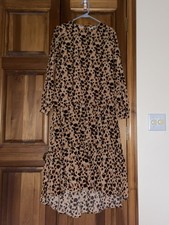 New without Tags Womens Shein cheetah print long sleeve dress size S
