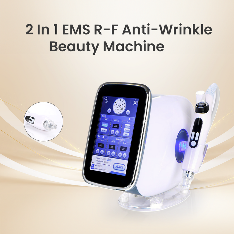 EMS & RF No Needle Mesotherapy Gun for Skin Wrinkle Reduction and Facial Care