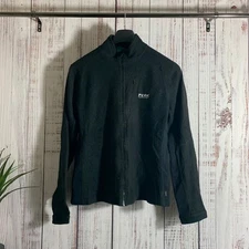 Peak Performance Womens Black Full Zip Fleece Jacket Size UK 8