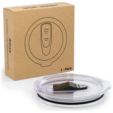 40 oz lid replacement fits RTIC 2019+ only slider spill proof clear