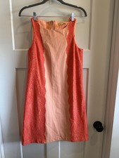 Gianni Bini Orange Coral Lace Dress Size 2 Cocktail Party Work
