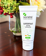 Soci t Superfruit Enzyme Face Exfoliator w/ Salicylic Acid pH Balanced 2 oz