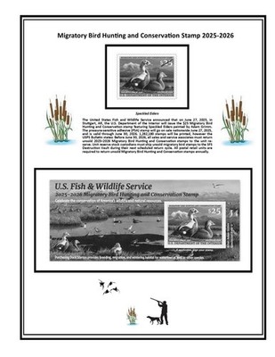 Mac's RW92 2025-2026 U.S. Federal Duck Stamp Album Supplement + E supplement