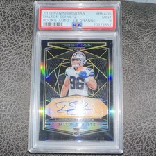 Panini Obsidian Rookie Auto Dalton Schultz Cowboys Orange /50 PSA 9 RKA-DS