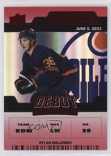 2022 Upper Deck Credentials Debut Ticket Access Red 137/299 Dylan Holloway 12ll