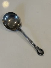 Gorham Chantilly Sterling Silver Round Bowl Cream/Bouillon Soup Spoon ~ No Mono