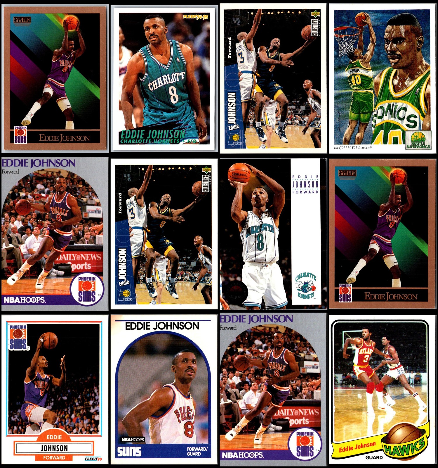 Eddie Johnson (56) Card Lot -